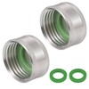 SNUTUYA 3/4 Garden Hose Caps And Plugs，Lead-Free，304 Stainless Steel Hose