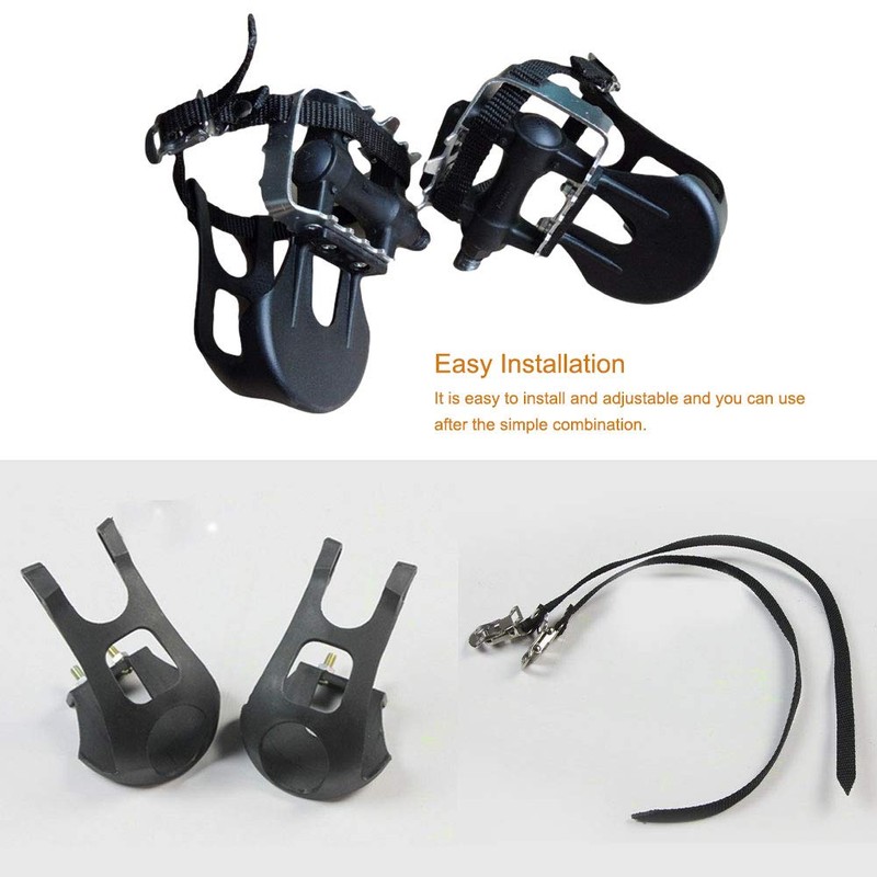 1 par de pedales de bicicleta con clip para los