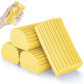 YFUIF 4 Pack Damp Clean Duster Sponge, Magic Sponge Eraser for Household Cleaning, Reusable Dusters Cleaning Supplies for Housekeeping, Dish, Blinds, Glass, Baseboards,Window Track Grooves and Faucets