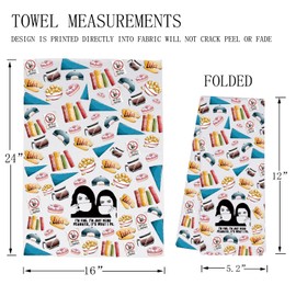 MBMSO Stars Hollow Merch Girl TV Gifts for Rory and Lorelai Fans Luke's Diner Tea Towel I'm Just Being Dramatic Gilmore Towel (G TV Show TW)