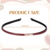3 Pcs Leather Thin Headband, Solid Leather Hair Bands for