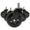 3" Polyurethane Office Chair Replacement Wheels - 5-Pack, 880LBS Heavy