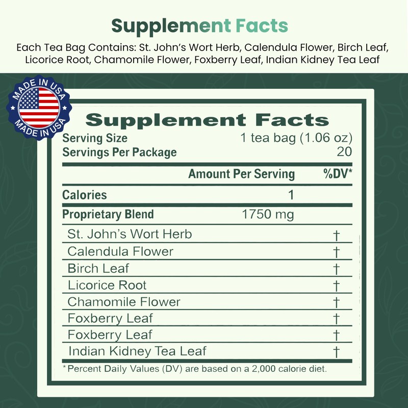 Salem Botanicals Water Balance Tea - Herbal Fluid Support Blend
