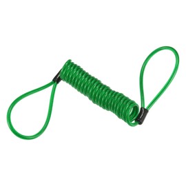 X AUTOHAUX Green Motorcycle Disc Lock Cable Universal Anti-theft Wheel Lock Replacement - Pack of 1