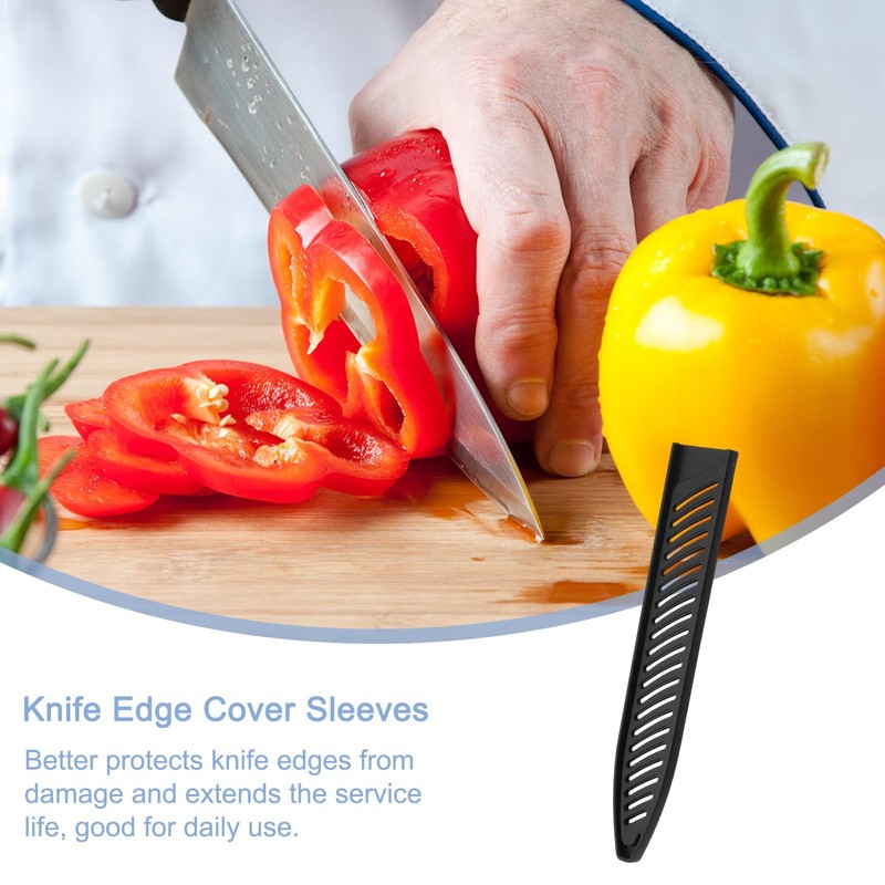 uxcell Knife Cover Sleeves Blade Edge Guards for 8" Carving