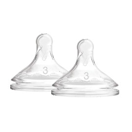 Dr. Brown's Dr Brown's Level 3 Wide Neck Nipple Pack Of 2 Bpa Free Silicone For 9 Months+
