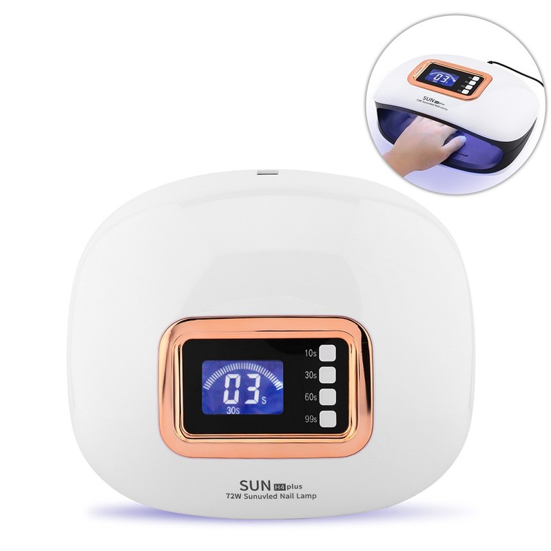 72W Powerful UV LED Nail Lamp for Curing Nail Gels