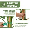 2 Pack 48" and 28'' Bendable Moss Pole Monstera Plant