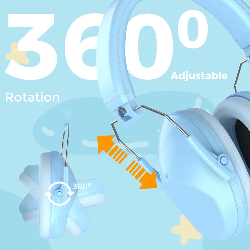[ProCase] Kids Toddlers Noise Prevention Safety Earmuffs Sound Isolating Hearing