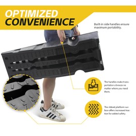 MaxxHaul 50947 Lift Stackable Vehicle Car Ramp 6500 LBS Capacity Per Pair 3250 LBS Per Ramp 2 Pack