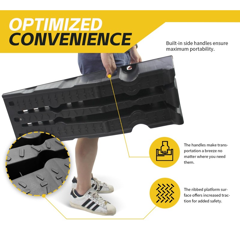 MaxxHaul 50947 Lift Stackable Vehicle Car Ramp 6500 LBS Capacity