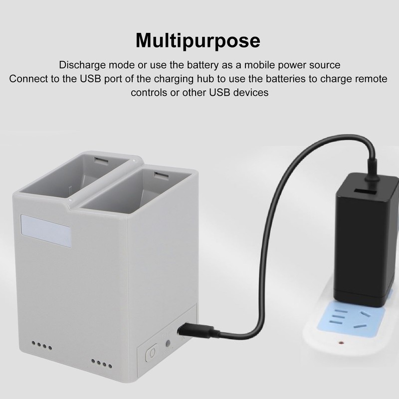 Drone Battery Charging Hub Professional Efficient Dual Slots 2 Way