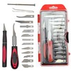 19 pack Craft Knife Hobby Knife with Anti-Slip Handle Engraving