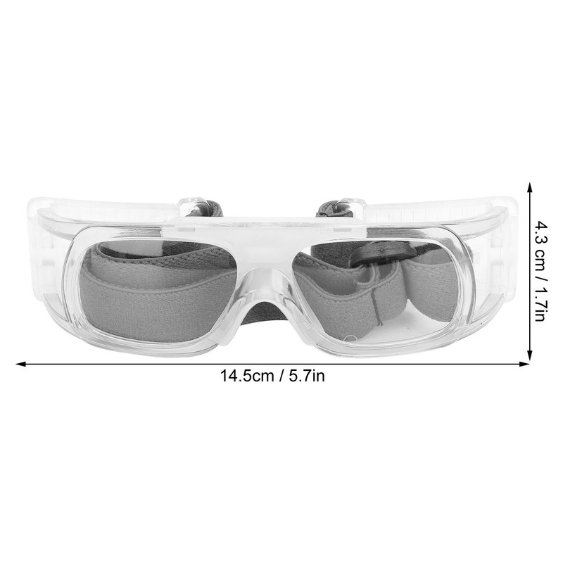 AntiExplosion Basketball Glasses Football Goggles UV Protection Sport Eyeglasses(White )