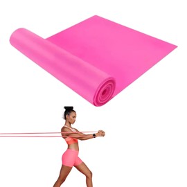 ChicHouse 1 x Fitness Elastic Band, Strength Training Elastic Band, Pilates, Stretching, Yoga, Resistance Band for Home Exercises(Pink)
