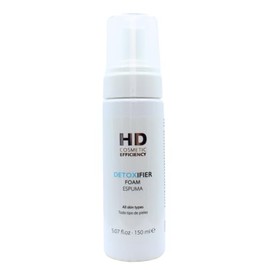 HD Cosmetic Efficiency DETOXIFIER ESPUMA 150 ml, espuma facial para la limpieza profunda de la piel del rostro, cuello y escote.                      