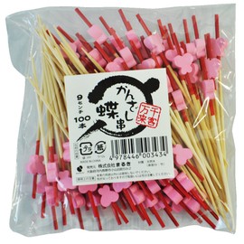Commercial Kanzashi Skewers, 3.5 inches (9 cm), Butterfly, Approximately 100 Pieces, For Japanese Food Productions