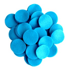 Playfully Ever After Neon Blue Craft Felt Circles (3 Inch - 30pc)