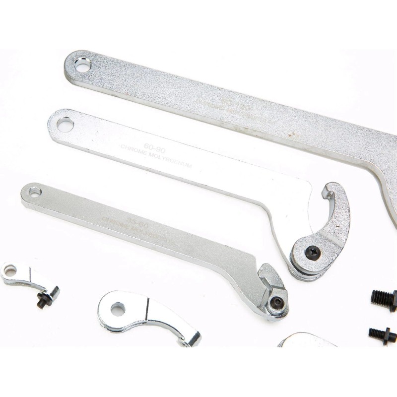 8milelake 8Pcs Adjustable Hook & Pin Spanner Wrench Tool Set