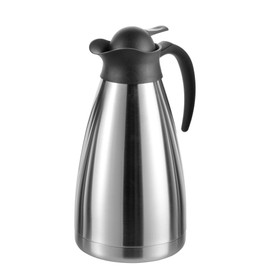 Esmeyer Isolierkanne Thermoart 1,5 Liter, Edelstahl, Silber/schwarz