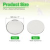 PATIKIL Golf Ball Markers 1" 6pcs Metal Blank Ball Marker
