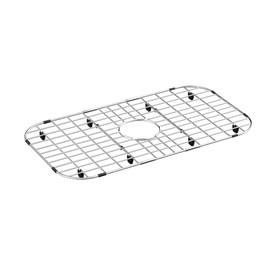 Kitchen Sink Grid Bottom Sink Grid Stainless Steel Sink Grate with Center Drain Metal Sink Grid Protector for Kitchen Single Sink Bowl