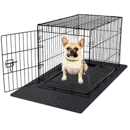 Dog Crate Kennel Pad Mat Liner, Dog Crate Mat for Training, Under Pet Cage Mat, Crate Tray to Protect Floors, Kennel Pad, Absorb, Waterproof, Non-Slip, Washable, Cut to Fit - 28" x 42"