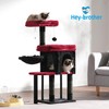 Hey-brother Cat Tree Tower, Scratching Posts with Cozy Condo, Padded