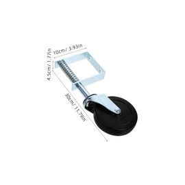 Operitacx Gate Caster Wheel Robuste Unterstützung für Gartentore mit Geräuschloser Federmechanik Einfache Installation Stabil und Langlebig für Schwere Türen und Tore