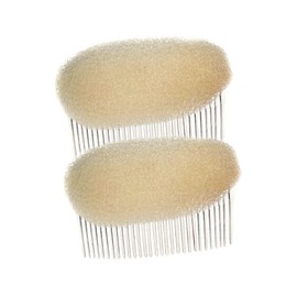 2Pcs Charming Bump It Up Volume Inserts Hair Comb Do Beehive Hair Styler Insert Tool Hair Base Styling Accessories for Women Girls (Beige)