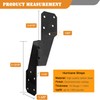 (30 PCS)Hurricane Brackets H2.5A 18-Gauge Galvanized Hurricane Tie 25ct Heavy