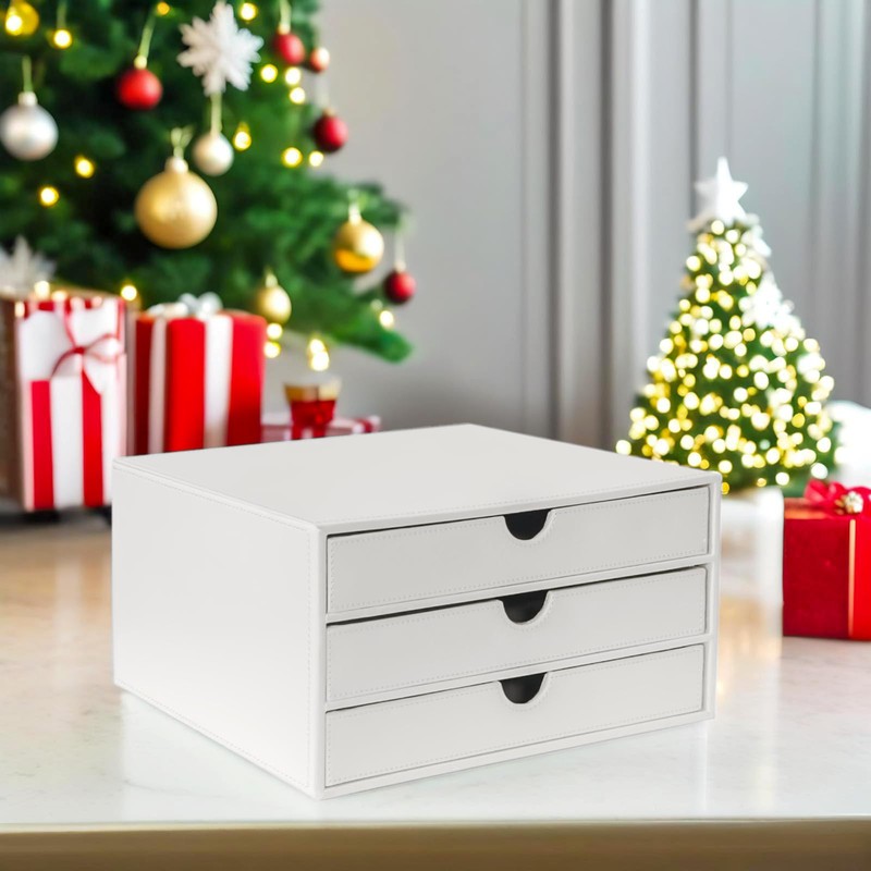 UnionBasic Document Organizer, 3-Drawer File Cabinet Document Storage Box, Office