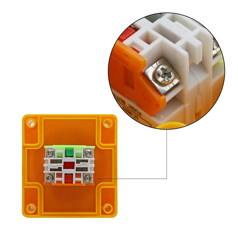 Nxtop Push Button Station, 660V 10A 2 Position 1NO 1NC