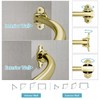 Chrsouly Curved Shower Rod, Adjustable 40-72 Inches Extra Wide Shower