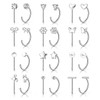 FIRSAUKI Backless Half Hoop Earrings Women