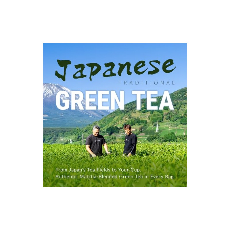 Organic Matcha Blended Japanese Green Tea Bags - 100 Count