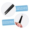 PACKOVE 4pcs Stainless Steel Eyebrow Tweezers for Convenient Hair Removal