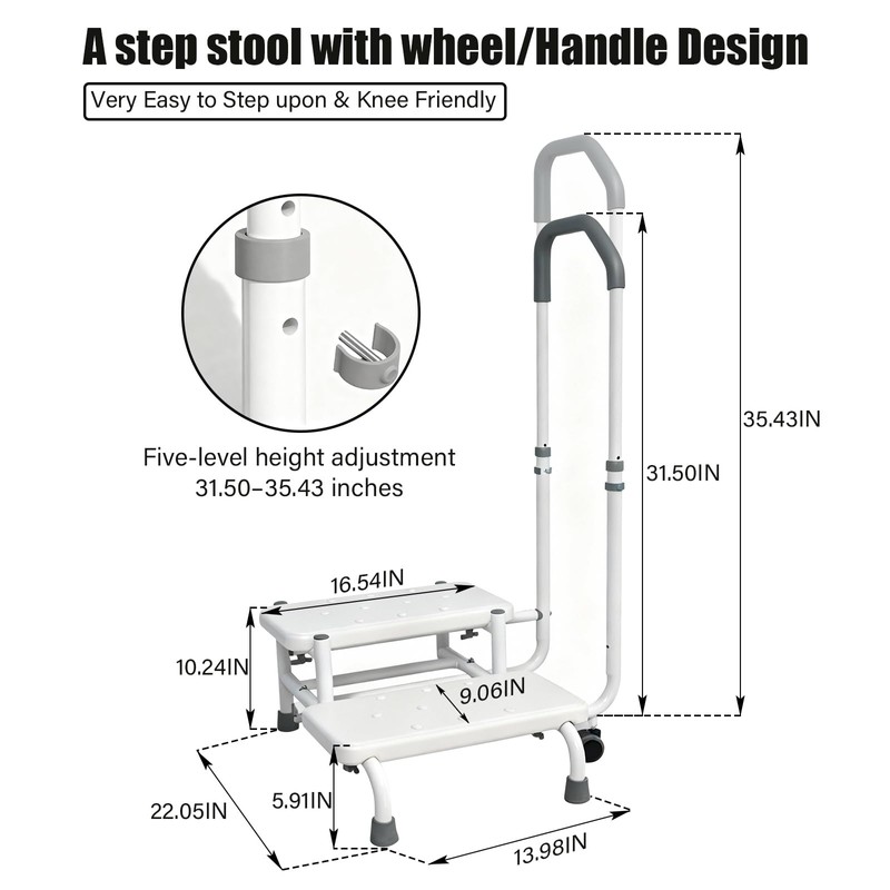 NnsZenith 2 Step Stool for Elderly