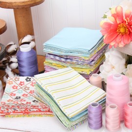 3 Yard Cut Threadart Premium Cotton Quilting Fabric - Orange Stripe 3-44" Width - 100% Cotton - Quilting, Sewing, Crafts