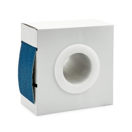 High Ground Ceramic Sanding Roll with Holes, Blue, 2.75 inch x 13 Yards, Hook and Loop, Perforated (320 Grit)