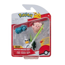 Pokémon PKW3057 Battle Figure Set-Piepi, Tanhel, Lauchzelot