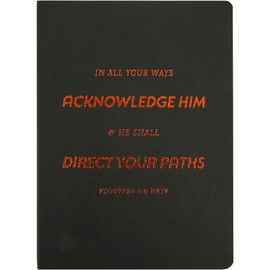 Proverbs 3:6 Acknowledge Him Executive Flexcover Journal, 8 x 6.5 Inches