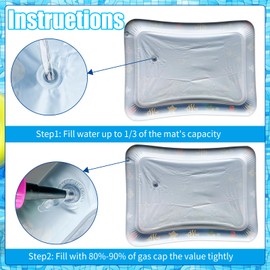 YumSur Sensor Water Playmat, Thickened Water Sensor Play Mat For Cats, Playmat With Fish, Interactive & Portable Play Mat, Soothing Sensation Comfortable Dog Bed Mats (Style04)