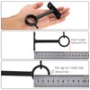HOJLKLD Ceiling-Mount Curtain Rod Brackets, Heavy Duty Ceiling and Wall