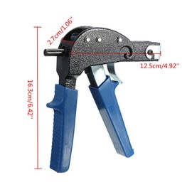 Wall Metal Cavity Anchor Plasterboard Fixing Tool Metal Setting Tool Riveter Hollow(Suit for M4,M5,M6 Anchor)