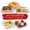 Homeshopa Aluminium Square Foil Trays, 3 Pack Disposable Tin Foil