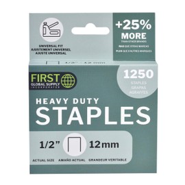 FGS Heavy Duty Staples | 1/2" 12mm | 1,250 Pack | Universal Fit | T50 |