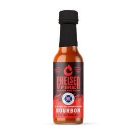 CHELSEA FIRE Wicked Hot Sauce – Sweet and Spicy Tropical Heat, Gourmet Hot Sauce with Fresh Flavors – Perfect for Grilling, Marinades, and Dipping – 5 FL OZ Bottle (Bourbon+Pinapple+Original)