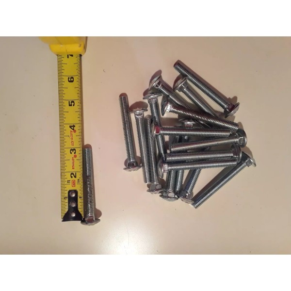 Unbranded (QTY 100) 3/8 - 16 x 3" Carriage Bolt
