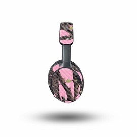 MightySkins Carbon Fiber Skin Compatible with Bose QuietComfort Ultra - Pink Tree Camo | Protective, Durable Textured Carbon Fiber Finish | Easy to Apply